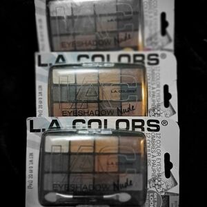 L.A. Colors 12-Color Eyeshadow Palette - Nude Collection